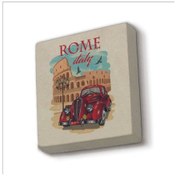 Resim Roma Görseli Baskılı Taş Magnet 5x5 