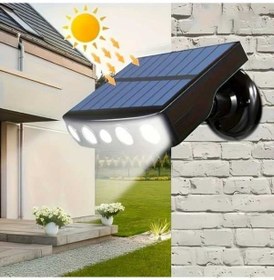 Resim Fastbuy Güneş Enerjili Beyaz Hareket Sensörlü Bahçe Kapı Aydınlatma 