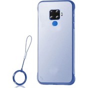 Resim Huawei Mate 30 Lite Frameless Serisi Sert Rubber Kılıf - Mavi 