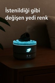 Resim Dimute Shop Aromaterapi Difüzörü 300ml - 7 Renk LED | Sessiz Çalışma 25dB | 1H/3H/5H Zamanlayıcı 