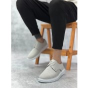 Resim BA0003 Bağcıklı Klasik Spor Keten Beyaz Taban Casual Erkek Ayakkabı 