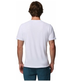 Resim Columbia Zero Rules Lıght Ss Crew Erkek Beyaz Teknik Kısa Kollu T-shirt Ao2717-100 