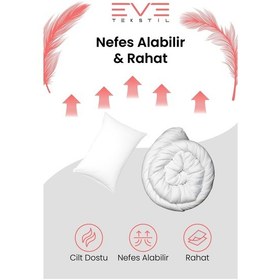 Resim Eve Tekstil Tek Kisilik Yorgan Seti 155x215 Cm Beyaz 