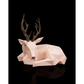 Resim Ren Geyiği Figürlü Masa Lambası 