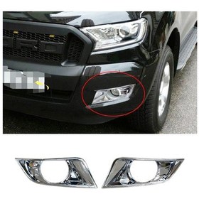 Resim Ford Ranger Sis Farı Çerçevesi Kromu Nikelajı 2016-2019 Arası 