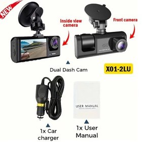 Resim 3 Kanallı Araba Kamerası, Üçlü Lens Wifi Dashcam, 1080p Hd Video Kaydedici, 64g X01-nowıfı-2cam 