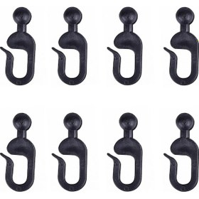 Resim Padalink 52 Adet Plastik Halka: Buhar Köşk Perdeleri Ve Moskiton Ağı İçin Takma Kanca 