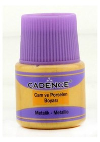 Resim Cam Ve Porselen Boya Metalik 70 Altın 45ml Kırmızı 