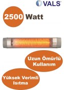 Resim Vals WH 25 Q - Duvar Tipi Infrared Quartz Isıtıcı 