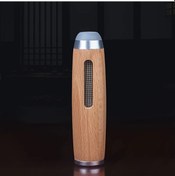 Resim Elmpaly Gümüş Mini Araç Küllüğü 3 Boyutlu Ahşap Dökülmez Seyahat Çakmaklı Kül Organizatörü 