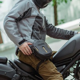 Resim Creatorally Rockbros Motosiklet Çantası Nefes Motosiklet Sürme Bacak Çantası Bel Çantası Motosiklet Yağ Kutusu Çantası Göğüs Çantası Bisiklet Çantası Açık Sürme Çanta (Yurt Dışından) 