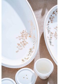 Resim Acar Ferier 12 Kişilik 54 Parça Porselen Yemek Takımı Beyaz 