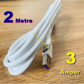 Resim ATAELEKTRONİK 2 Metre 3 Amper Ps5 Xbox X/s Nspor Usb Şarj Kablosu Type C Kablo Ip Örgülü 