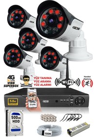 Resim Ids - 5 Kameralı 1080P Fullhd 5Mp Sony Lensli Kamera Seti - 2015 