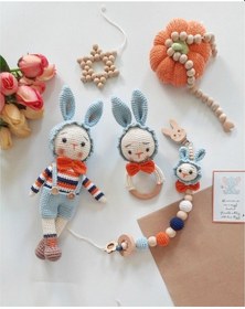 Resim Amigurumi Tavşan Set 3 Parça 