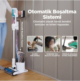 Resim Shark Ninja Clean & Empty Auto-Empty Sistemli Şarjlı Süpürge 1,3 L 