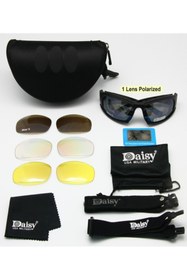 Resim Daisy X7 Koruyucu 4 Lensli Polarize Taktikal Gözlük / Tactical Gözlük / Taktik Gözlük 