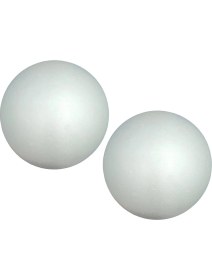 Resim Basto 2x Köpük Top Yarım Yuvarlak Pürüzsüz Oyuncaklar Diyetler Için Beyaz Şükran Dekoru (Yurt Dışından) 