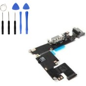 Resim Telefon Kulübesi Iphone 6 Plus Uyumlu Şarj Bordu Tamir Seti Hediye !!! Black 