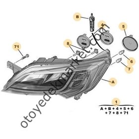 Resim Citroen Jumper III Ledli Sağ Far (Orijinal) 