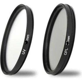 Resim Mettzchrom 77MM Canon Nikon Yongnuo Sony Lens Uyumlu Uv Cpl Filtre Seti 2li Set 77MM 