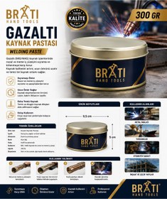 Resim BRATİ HAND TOOLS Gazaltı Kaynak Pastası 300 Gr Welding Paste 