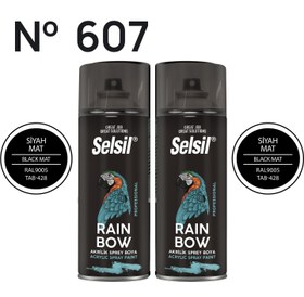 Resim 2 x Sprey Boya Mat Siyah 400ml 