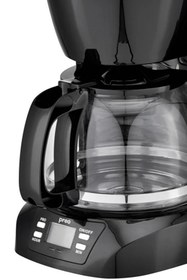 Resim Preo Dijital Filtre Kahve Makinesi 1,5 Litre 800W Otomatik Kapanma Cam Demlikli 