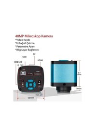 Resim Triline 48mp 4k 60f/s Endüstriyel Mikroskop Katlanabilir Tutucu 1 