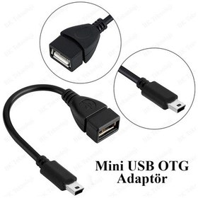 Resim Mini Usb V3 5 Pin Otg Kablosu Usb Dişi Mini Usb Erkek 