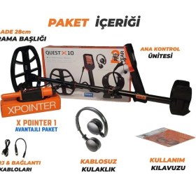 Resim Dedektör Burada X10 IDmaxX Dedektör + XPointer 1 + Kulaklık (Avantajlı Paket) 