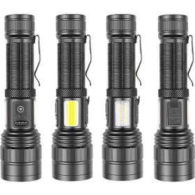 Resim Ps-6153 10000 Lümen Zoomlu Mıknatıslı Tg Cob Led Özellikli Profesyonel El Feneri 