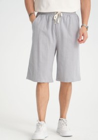 Resim Baggy Fit Bermuda & Şort Gri - Gri / S 