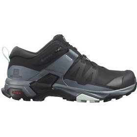 Resim Salomon 412896 X Ultra 4 Gtx W Black/stormy Weather/opal Blue Kadın Outdoor Ayakkabı Siyah 