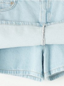 Resim LC Waikiki LCW Kids Mavi Kız Çocuk Jean Şort Etek 