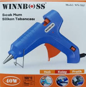 Resim BİGÜMEX WINNBOSS Sıcak Mum Silikon Tabancası 40W 