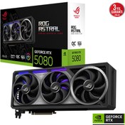 Resim ASUS Rog Astral Geforce Rtx 5080 Rog-astral-rtx5080-o16g-gamıng 16gb Gddr7 Oc Edition 256 Bit Gaming 