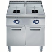 Resim Electrolux Professional 2x15 LT Gazlı Fritöz 1 V-tip Hazneli. Brulörler Hazne Dışında. 2 Sepetli - 800 MM E9FRGH2GF0 