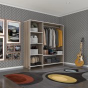 Resim Kenzlife giysi dolabı mükremin 150*150*40 crd gardırop 