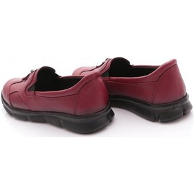 Resim Dgn 603 Kadin Comfort Ayakkabi Bordo 