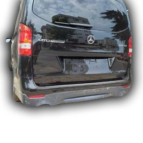 Resim Mercedes Vito Yeni Kasa Uyumlu Tek Egzoz Çıkışlı Arka Tampon Boyalı 