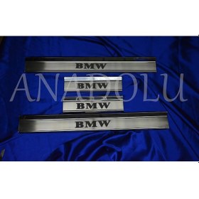 Resim Bmw E46 Krom Kapı Eşiği 4 Parça 1998-2005 Paslanmaz Çelik 