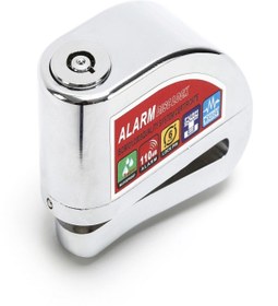 Resim Kilit Market Motor Gümüş Bisiklet Güvenlik Disk Fren Döner Alarm Disk Kilidi Elektronik Alarm 