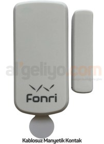 Resim Jobal Fonri Alarm 1 G Wi Fi Smart Akıllı Alarm Kablosuz Manyetik Kontak Pil Dahil Kapı Açılma Sensörü 