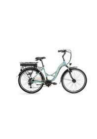 Resim Bisan Florida 26 J 17 Kadro Elektrikli Bisiklet Çağla Yeşili Beyaz 