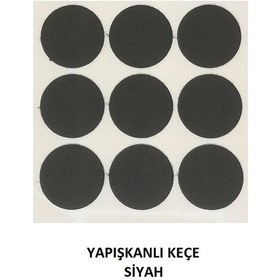 Resim Zemin Koruyucu, Keçe Seti, Siyah, 8 Parça 