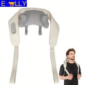 Resim 6 Noktalı Omuz ve Sırt Shiatsu Masajı | İnsan Kavrama Anlamında | Pil ile Kablosuz Isıtma | Tüm Vücut İçin Uygun (Uyluklar/Dirsekler) 