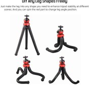 Resim Springsun Tripod Ldx-668 Mini Esnek Ahtapot Tripod Örümcek Stand Tutucu Telefon Tutucu Telefon Uzaktan Kuma 