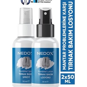 Resim Nedox El Ayak ve Tırnak ı için Pratik Bakım Sprey ve Losyon Seti 2 x 50 ML 