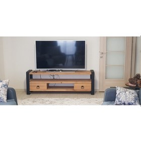 Resim Masif Ahşap Tv Ünitesi (539811450) 